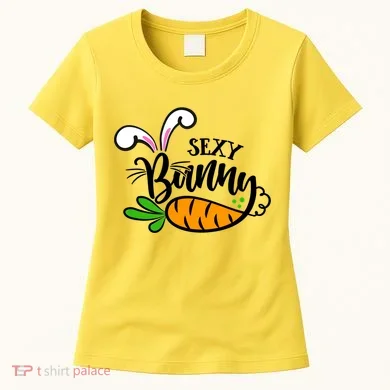 Sexy Bunny Funny Easter Women's T-Shirt