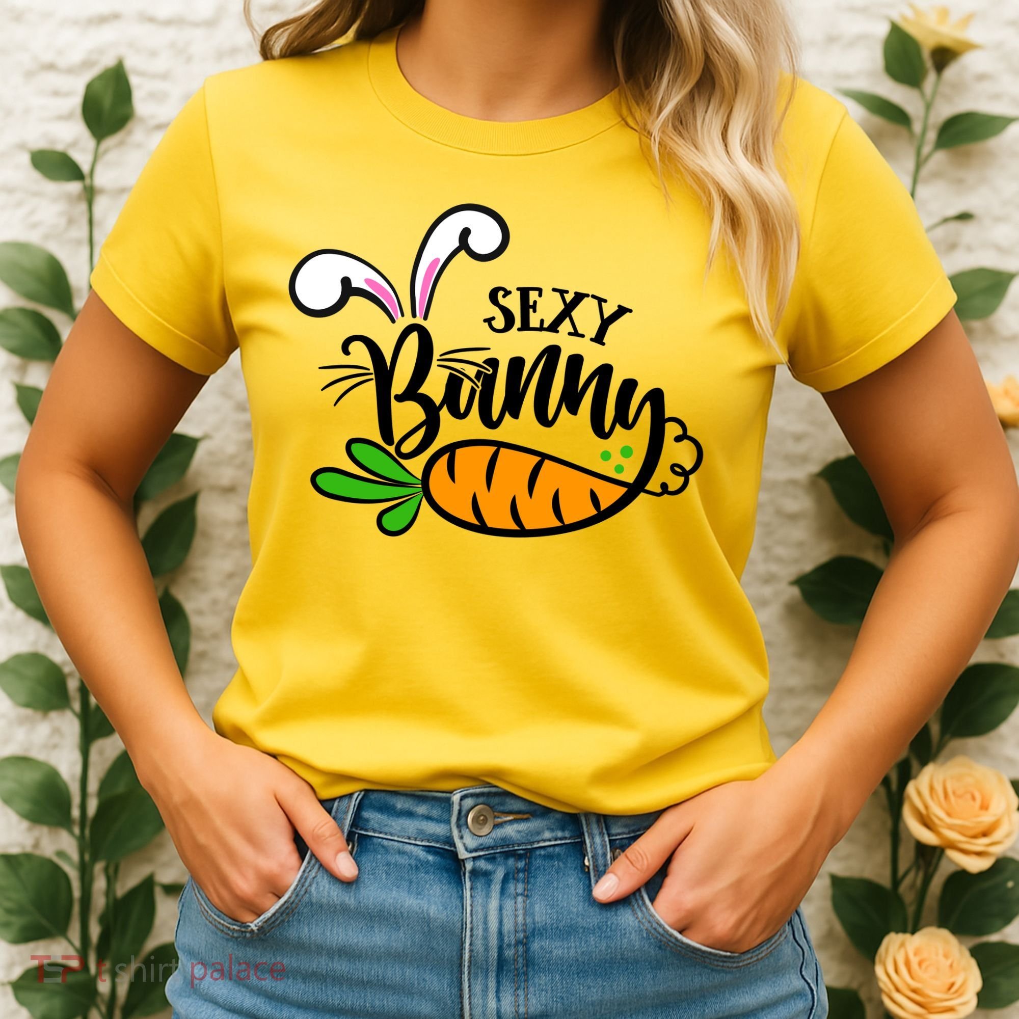 Sexy Bunny Funny Easter Women's T-Shirt