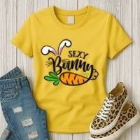 Sexy Bunny Funny Easter Women's T-Shirt thumb 3