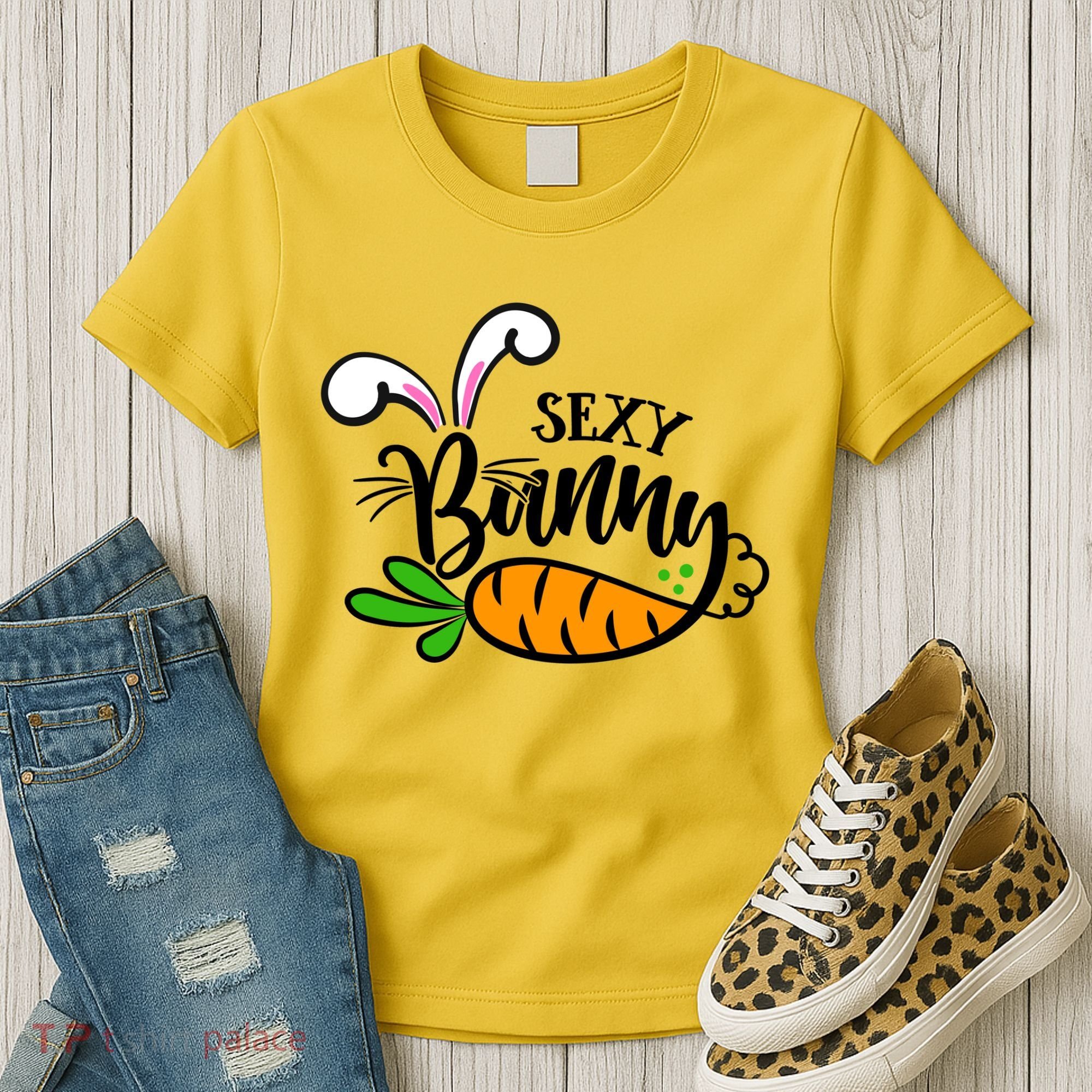 Sexy Bunny Funny Easter Women's T-Shirt