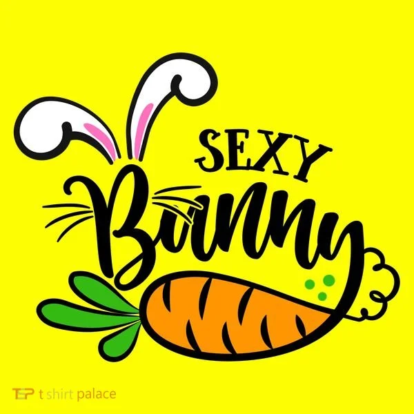 Sexy Bunny Funny Easter Kids Long Sleeve Shirt
