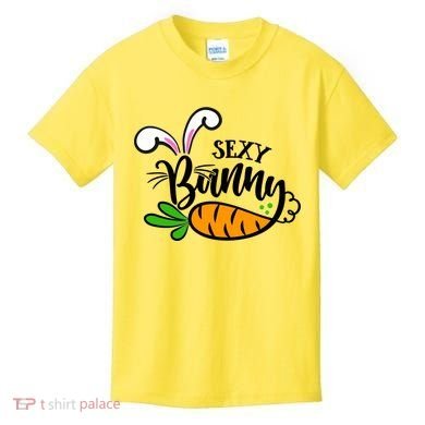 Sexy Bunny Funny Easter Kids T-Shirt