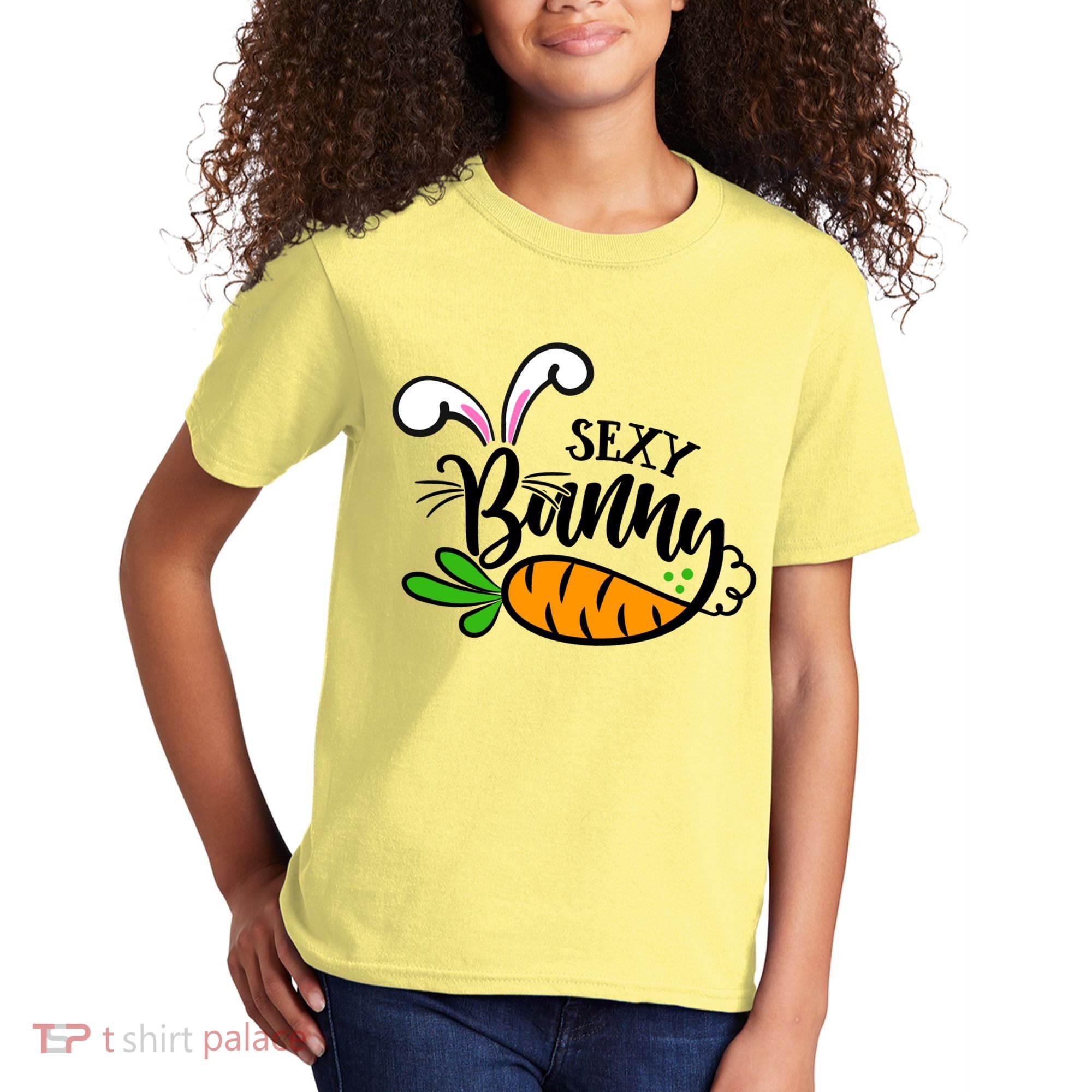 Sexy Bunny Funny Easter Kids T-Shirt