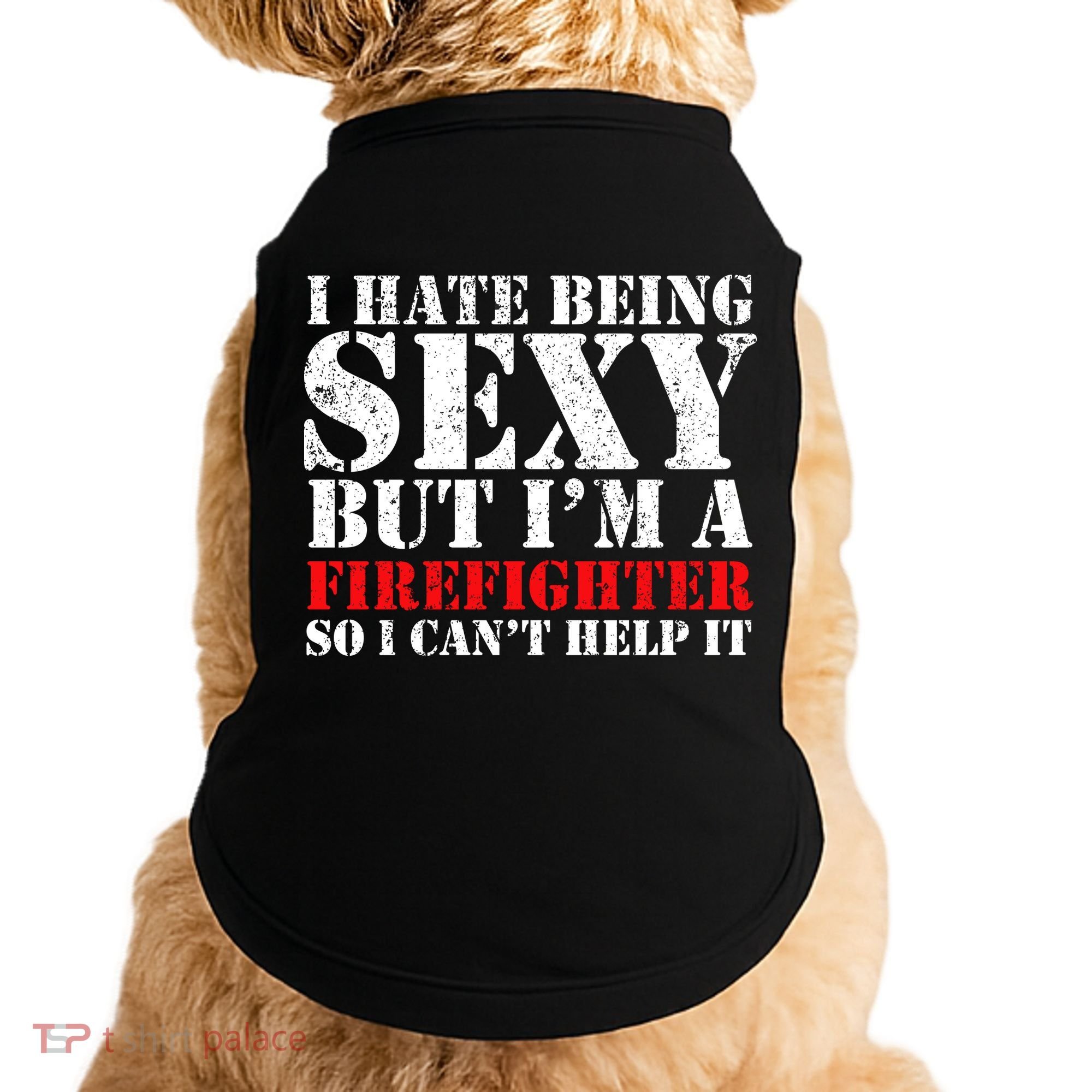 Sexy Firefighter  Doggie Tank