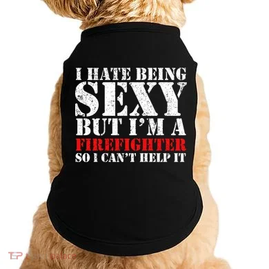 Sexy Firefighter  Doggie Tank