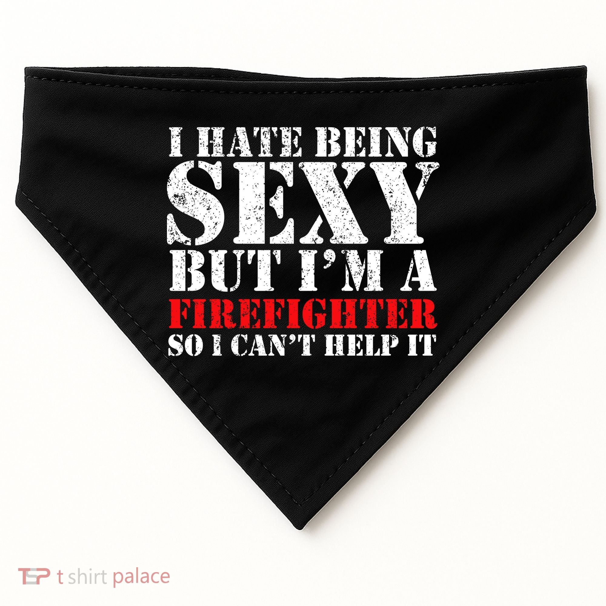 Sexy Firefighter  USA-Made Doggie Bandana
