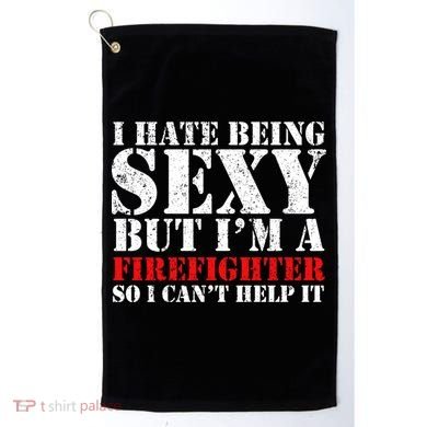 Sexy Firefighter  Golf Towel