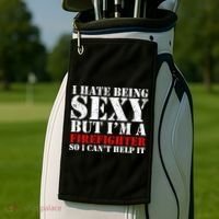Sexy Firefighter  Golf Towel thumb 2