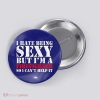 Sexy Firefighter  Button thumb 0