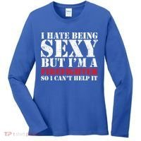 Sexy Firefighter  Women's Long Sleeve Shirt thumb 0