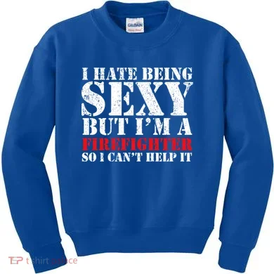 Sexy Firefighter  Kids Sweatshirt