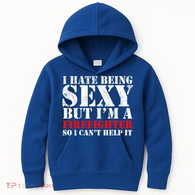 Sexy Firefighter Kids Hoodie