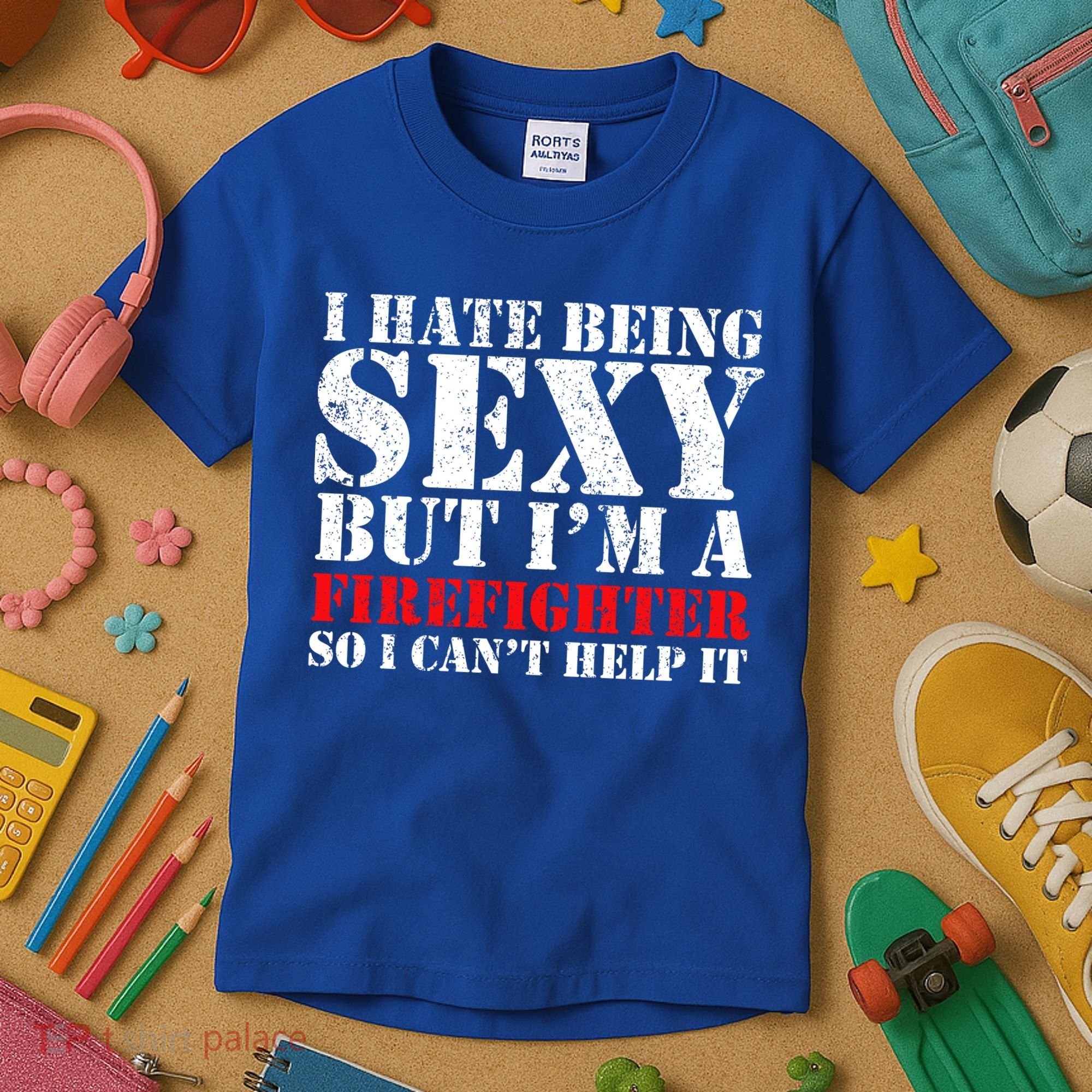Sexy Firefighter  Kids T-Shirt