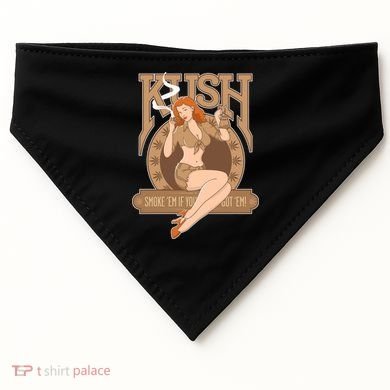 Sexy Lady Kush Smoke Marijuana USA-Made Doggie Bandana