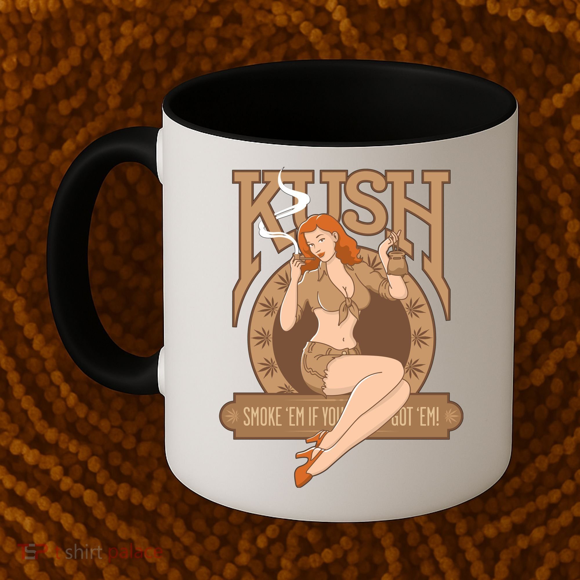 Sexy Lady Kush Smoke Marijuana Coffee Mug