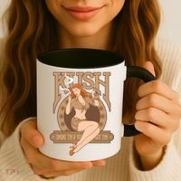 Sexy Lady Kush Smoke Marijuana Coffee Mug thumb 3