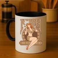 Sexy Lady Kush Smoke Marijuana Coffee Mug thumb 4