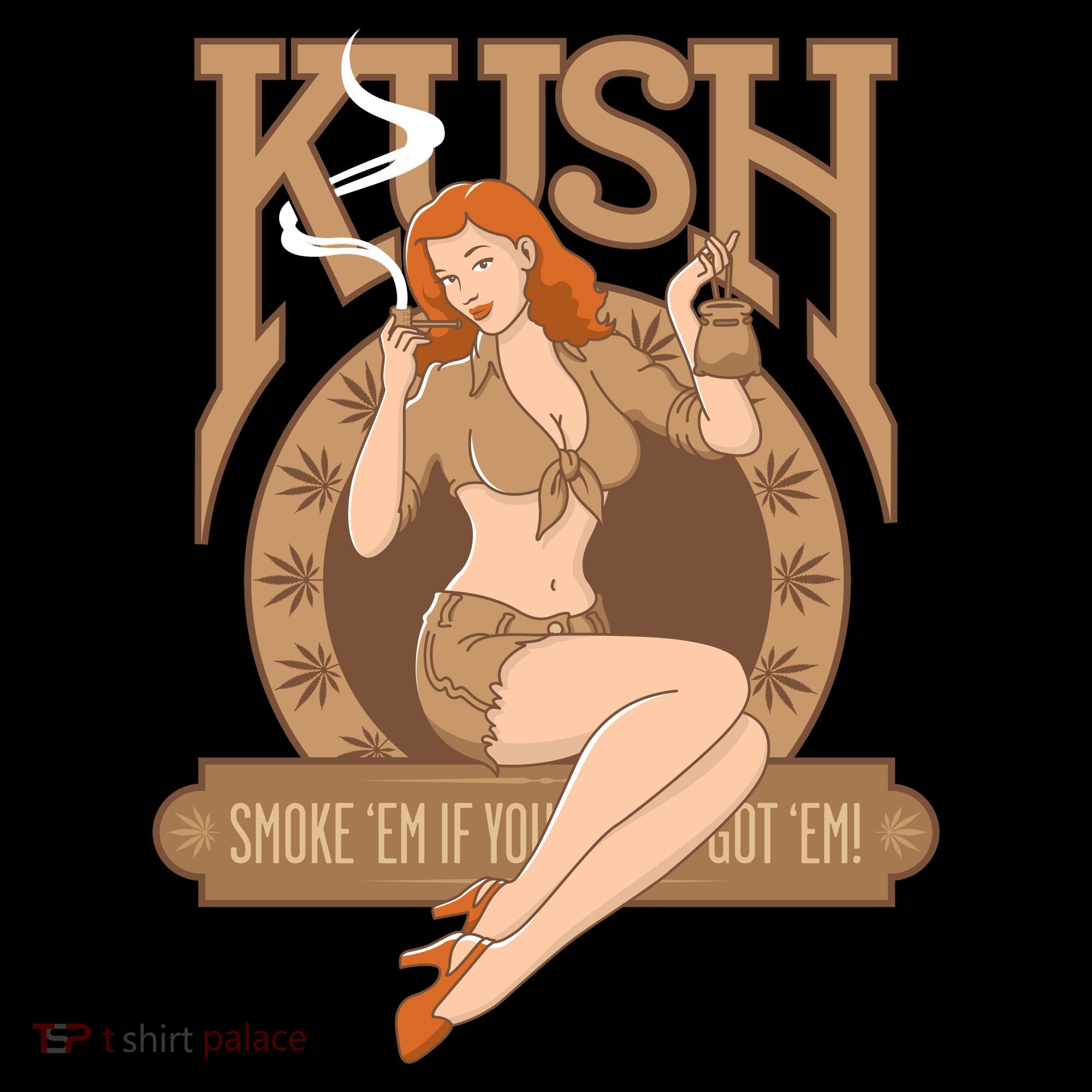 Sexy Lady Kush Smoke Marijuana Coffee Mug