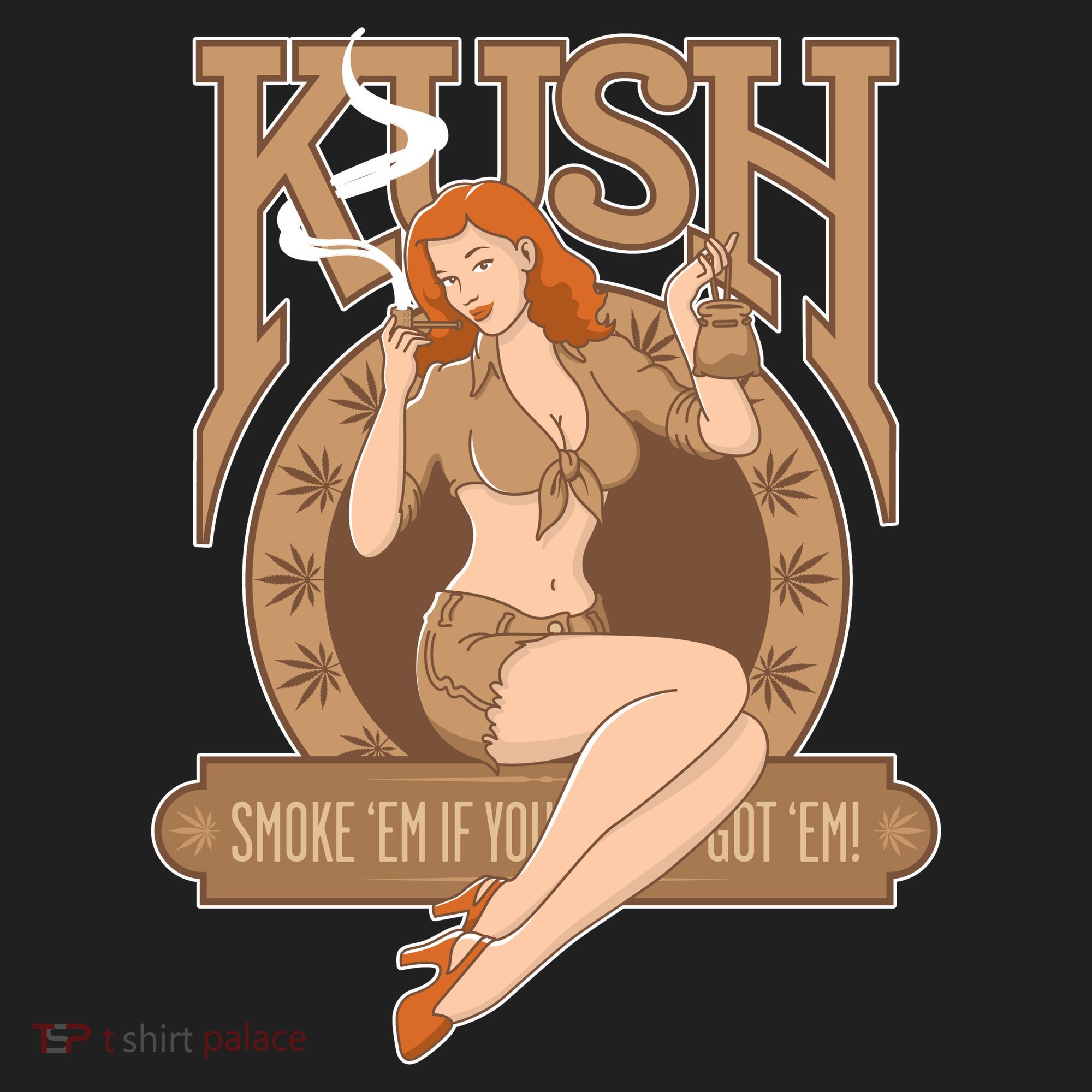 Sexy Lady Kush Smoke Marijuana Hat