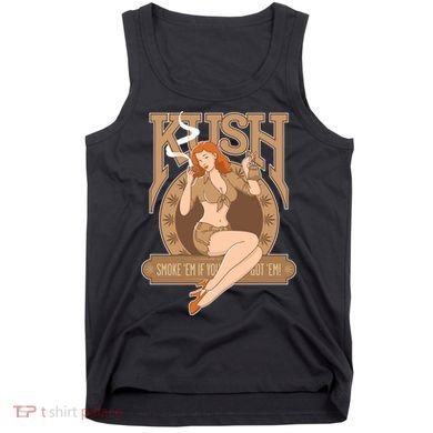Sexy Lady Kush Smoke Marijuana Tank Top