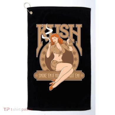 Sexy Lady Kush Smoke Marijuana Golf Towel
