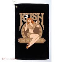 Sexy Lady Kush Smoke Marijuana Golf Towel thumb 0
