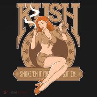 Sexy Lady Kush Smoke Marijuana Women's Long Sleeve Shirt thumb 2