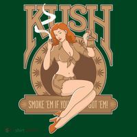 Sexy Lady Kush Smoke Marijuana Mousepad thumb 1