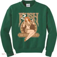 Sexy Lady Kush Smoke Marijuana Kids Sweatshirt thumb 0