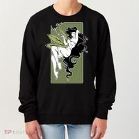 Sexy Lady Smoking Cannabis Dress Women's Sweatshirt thumb 0