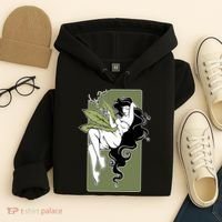Sexy Lady Smoking Cannabis Dress Hoodie thumb 4