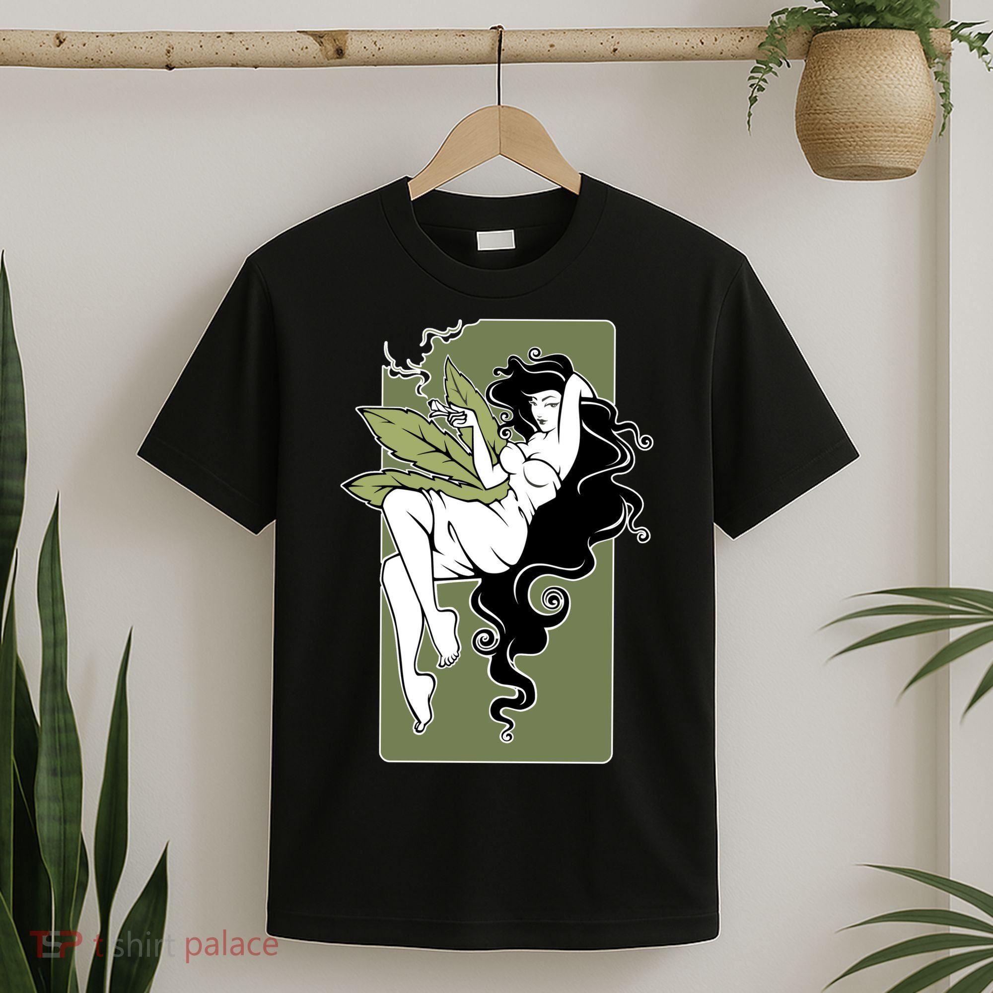 Sexy Lady Smoking Cannabis Dress T-Shirt