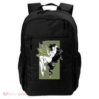 Sexy Lady Smoking Cannabis Dress Backpack thumb 0