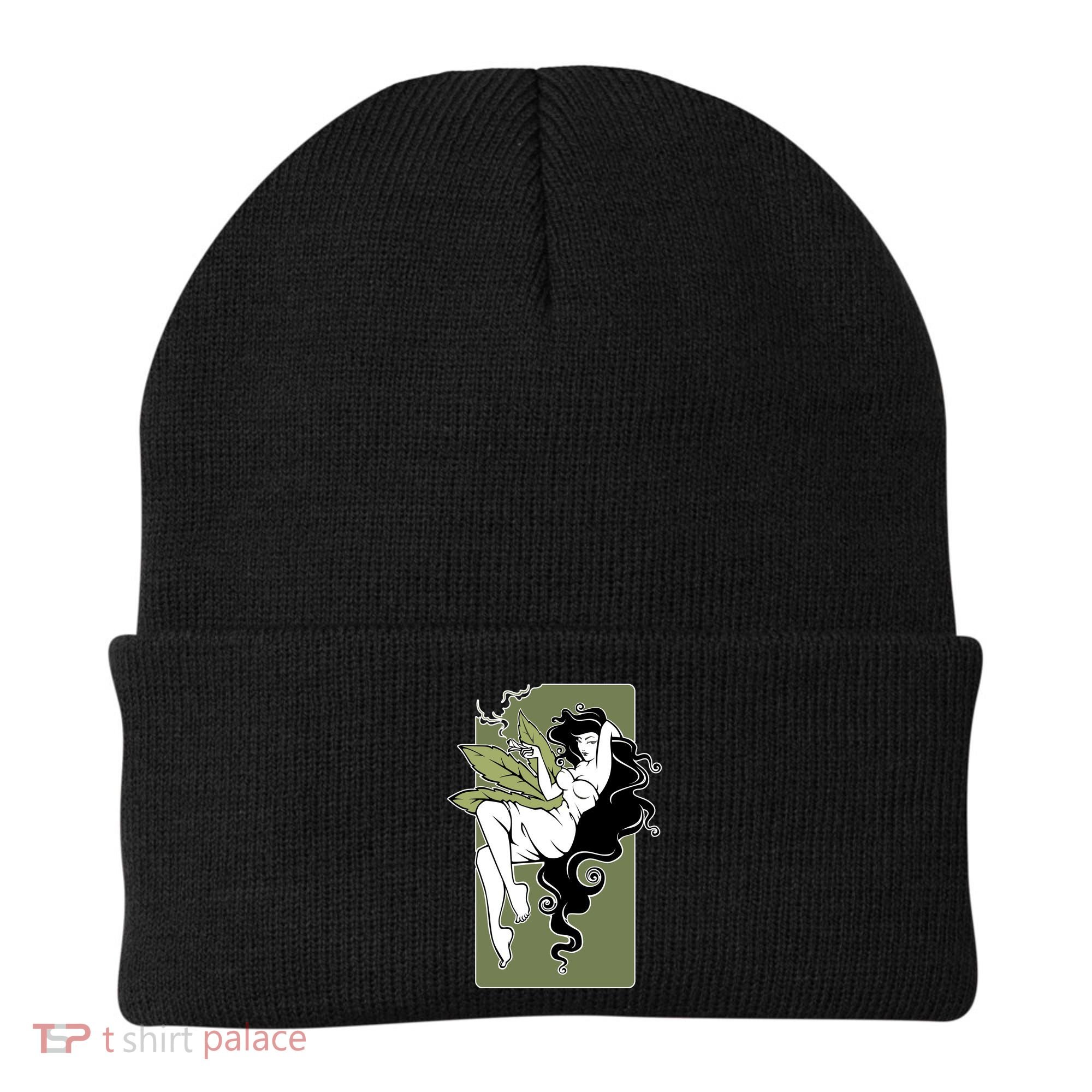 Sexy Lady Smoking Cannabis Dress Beanie