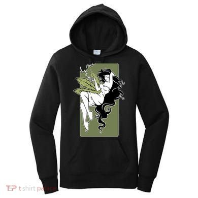 Sexy Lady Smoking Cannabis Dress Women's Hoodie