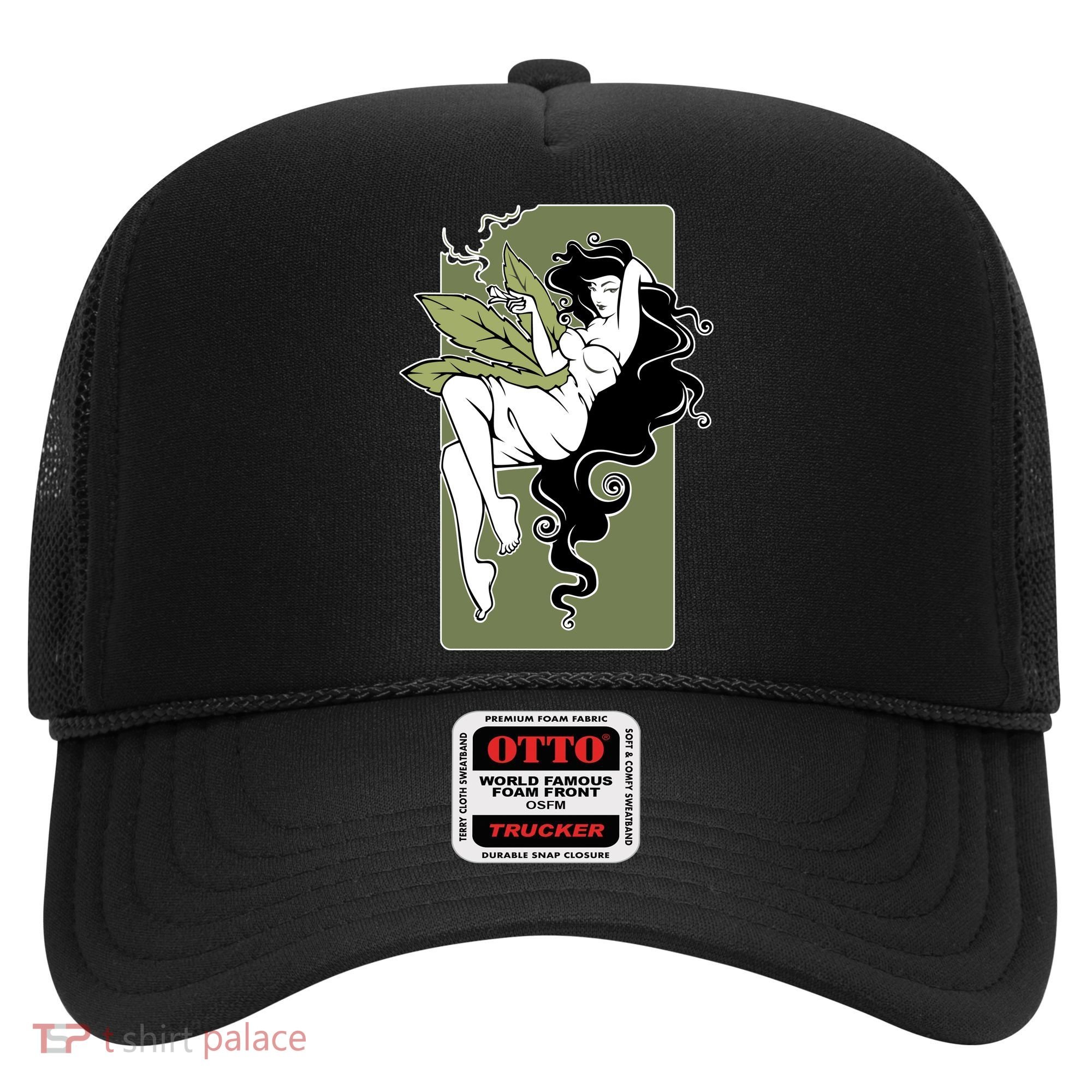 Sexy Lady Smoking Cannabis Dress Hat