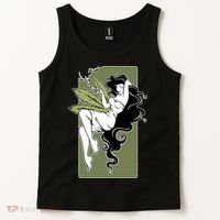 Sexy Lady Smoking Cannabis Dress Tank Top thumb 2