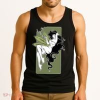 Sexy Lady Smoking Cannabis Dress Tank Top thumb 3