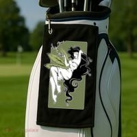 Sexy Lady Smoking Cannabis Dress Golf Towel thumb 2