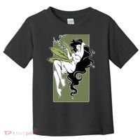 Sexy Lady Smoking Cannabis Dress Toddler T-Shirt thumb 0