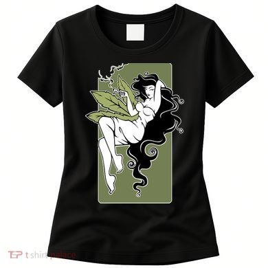 Sexy Lady Smoking Cannabis Dress Women's T-Shirt