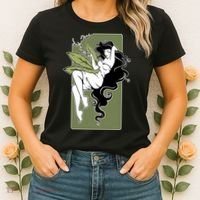 Sexy Lady Smoking Cannabis Dress Women's T-Shirt thumb 2