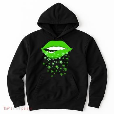 Sexy Lips Cannabis Marijuana Weed Hoodie