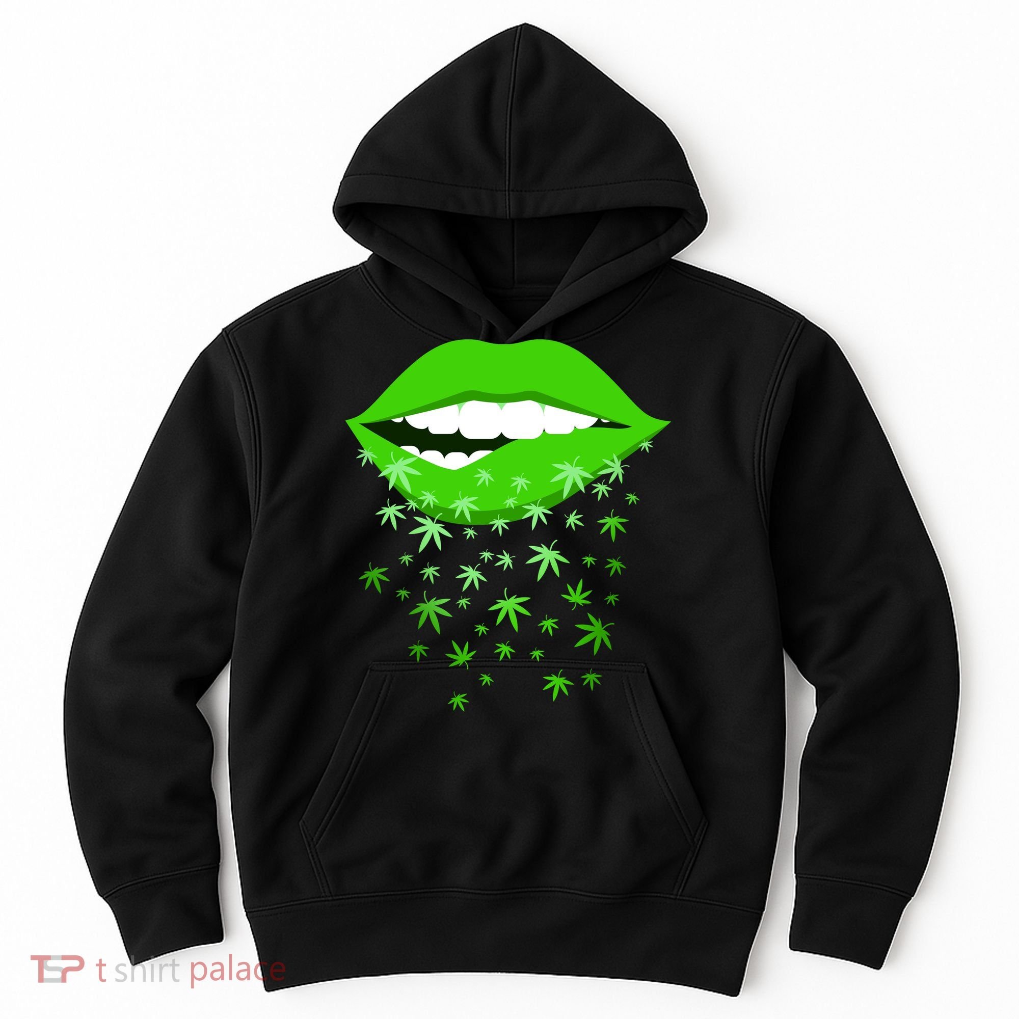 Sexy Lips Cannabis Marijuana Weed Hoodie