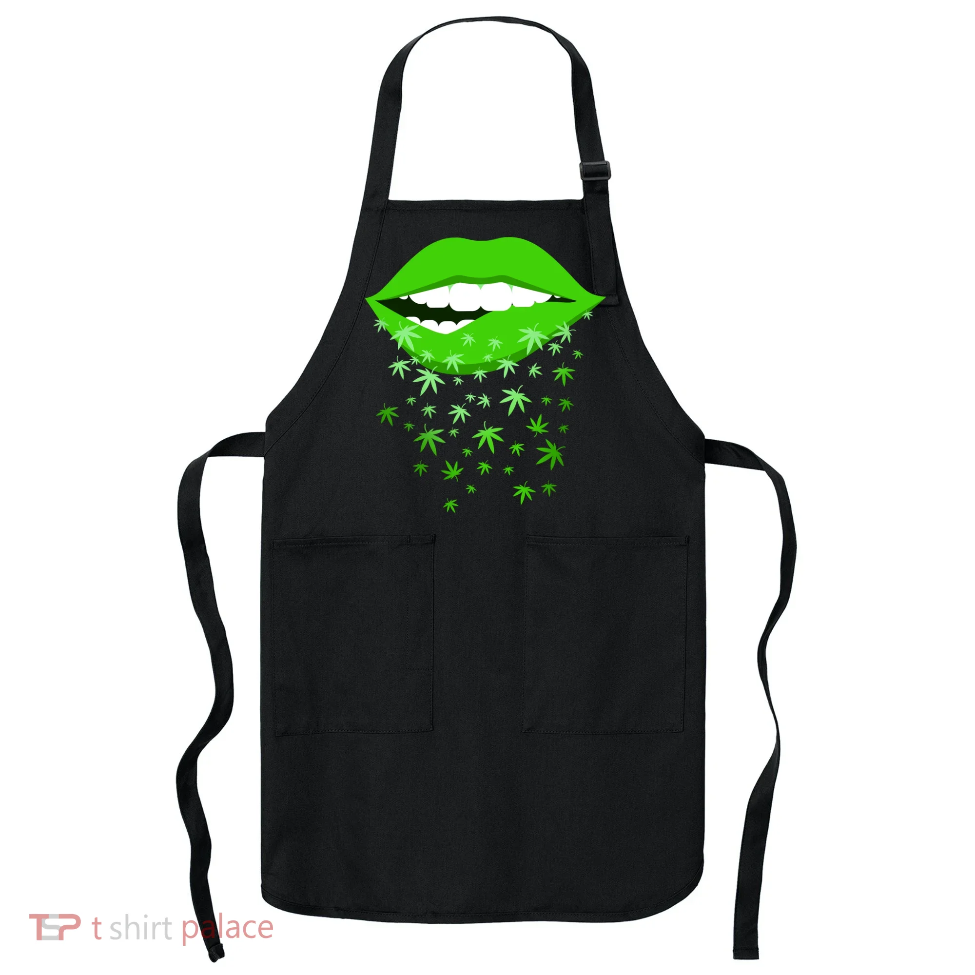 Sexy Lips Cannabis Marijuana Weed Apron