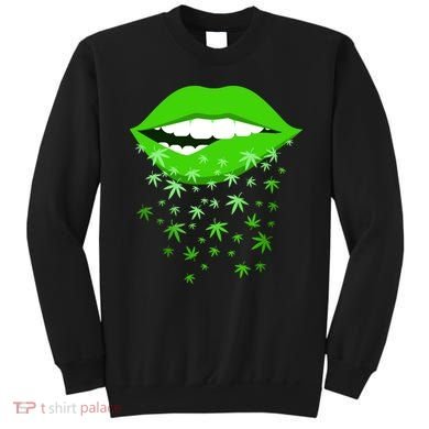 Sexy Lips Cannabis Marijuana Weed Sweatshirt
