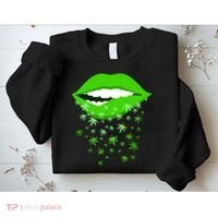 Sexy Lips Cannabis Marijuana Weed Sweatshirt thumb 2