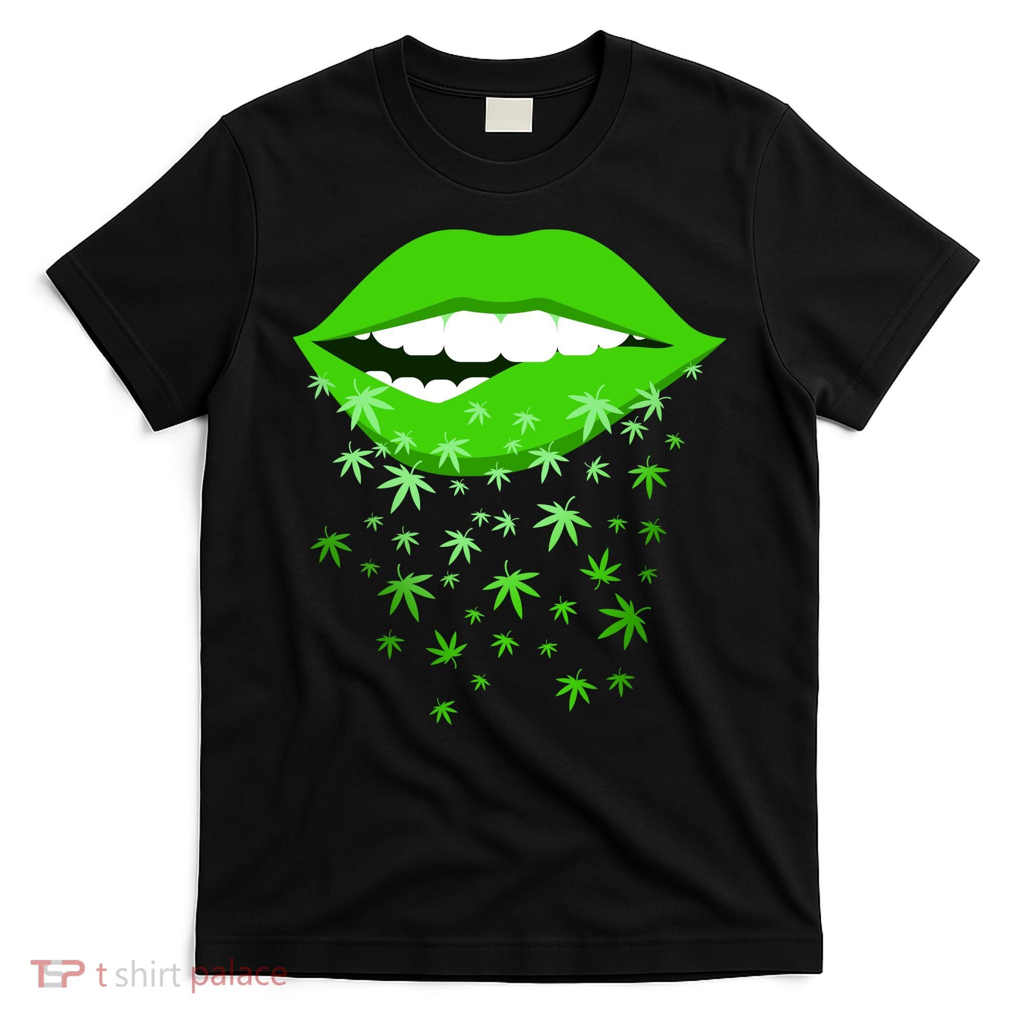 Sexy Lips Cannabis Marijuana Weed T-Shirt