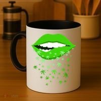 Sexy Lips Cannabis Marijuana Weed Coffee Mug thumb 4