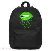 Sexy Lips Cannabis Marijuana Weed 16 in Basic Backpack thumb 0